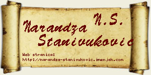 Narandža Stanivuković vizit kartica